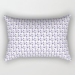 Purple Heart Pattern Rectangular Pillow