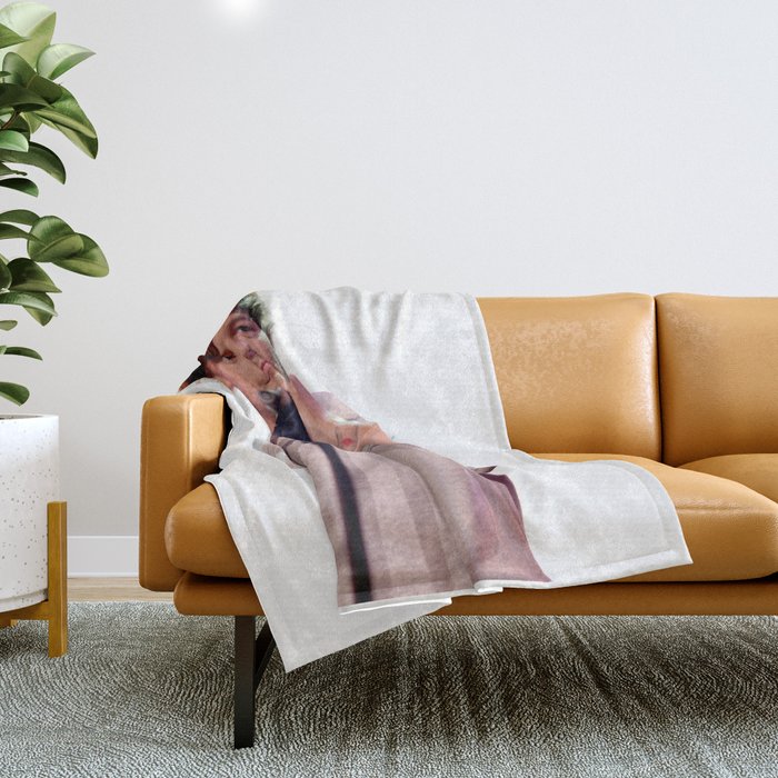 Louis Tomlinson Throw Blanket by verdianilo