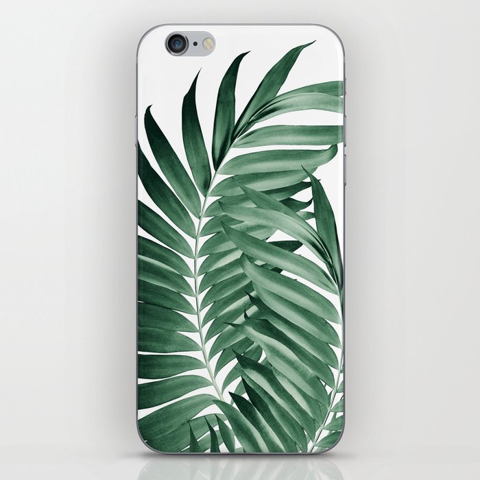 Palm Leaves Tropical Green Vibes #5 #tropical #decor #art #society6 iPhone Skin
