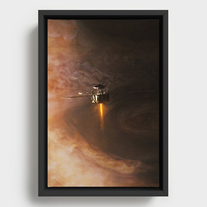 Juno - Orbit Insertion Burn Framed Canvas
