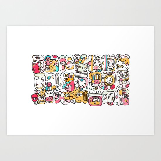 The Mayan Message Art Print
