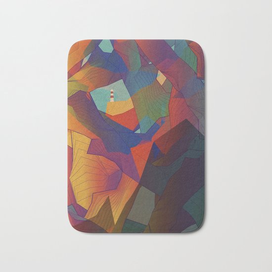 The Rocks by the Lighthouse Bath Mat