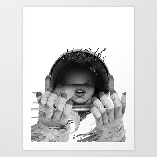 Space Noir Art Print
