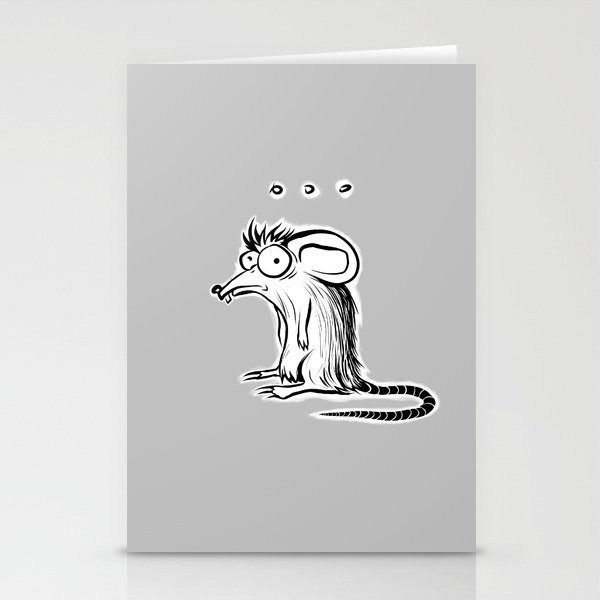 Tired funny rat Dumbo Stationery Cards