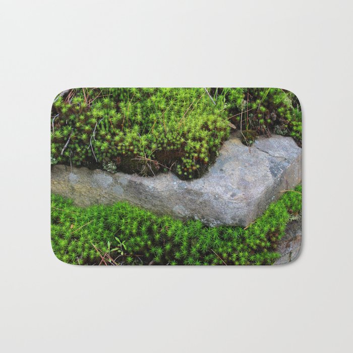 Vibrant Moss Bath Mat By Imakheart Society6