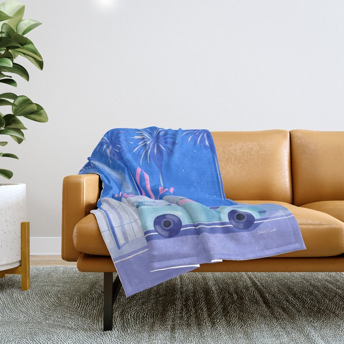 Relax (Blue) Throw Blanket