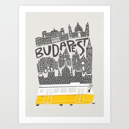 Budapest Cityscape Art Print