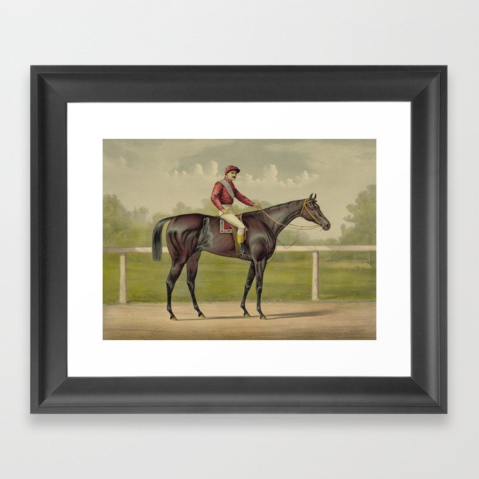 Grand Racer Kingston - Vintage Horse Racing Framed Art Print