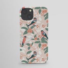 Pink Finches in the Garden iPhone Case