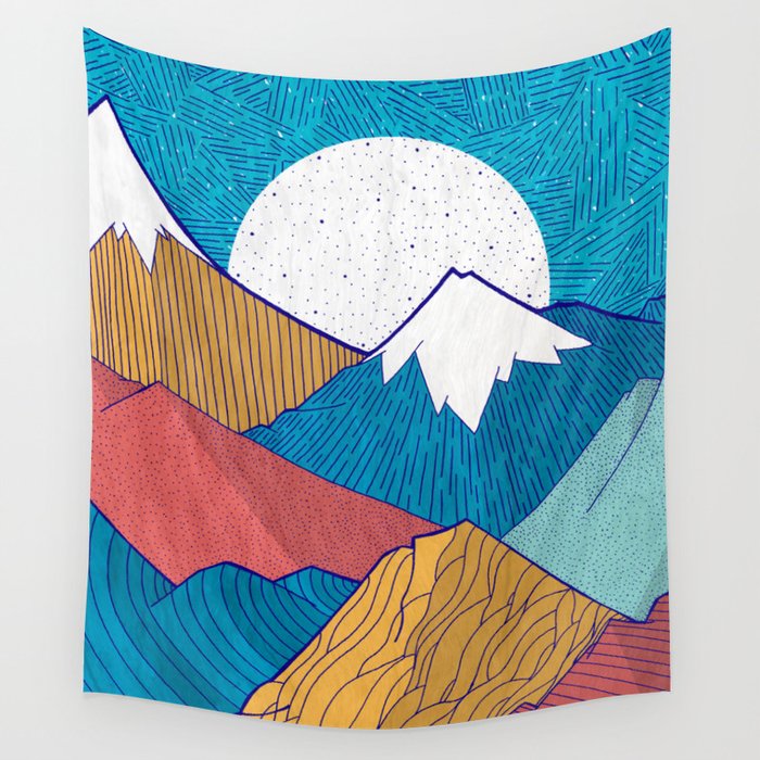 The Crosshatch Sky Wall Tapestry