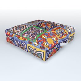 Talavera Design-1 Outdoor Floor Cushion