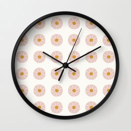 Daisies [Off White] Wall Clock