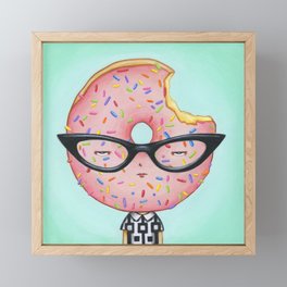 Glazed and Confused with Sprinkles (mod) Framed Mini Art Print