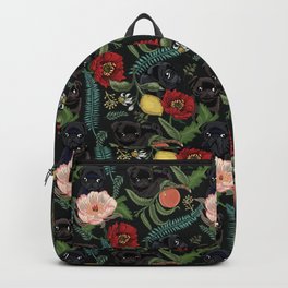 Botanical and Black Pugs Backpack