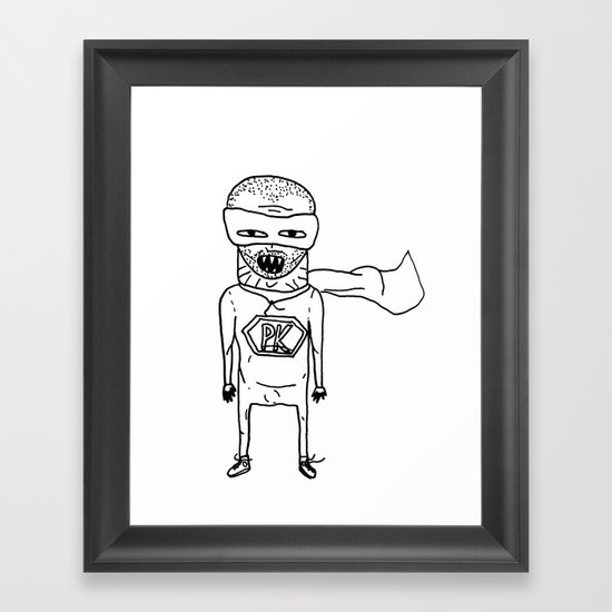 Superhero PK. Framed Art Print