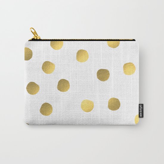 Painted spots of gold Carry-All Pouch