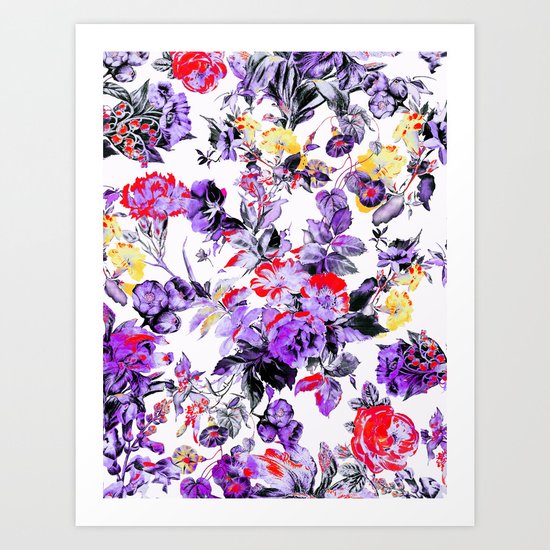 FRACTAL FLORA II Art Print
