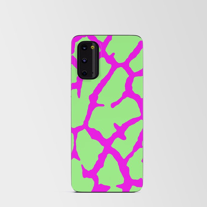 Giraffe Print Mint Fuchsia   Android Card Case