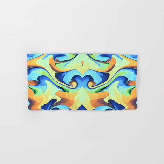 Color waves Water and Sun Hand & Bath Towel