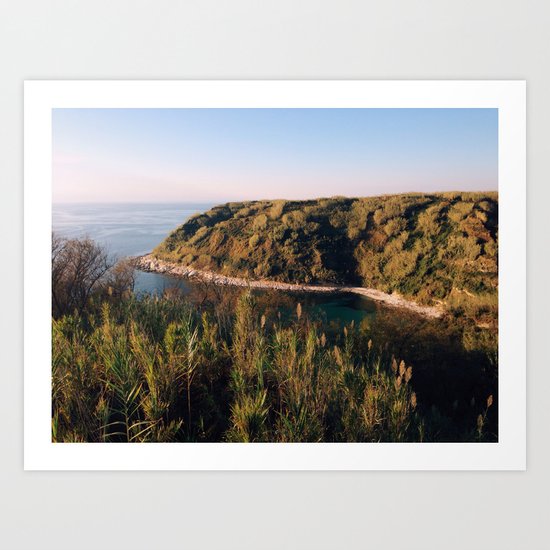 Late colors of island Art Print