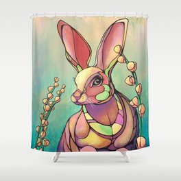 Queen Hare Shower Curtain