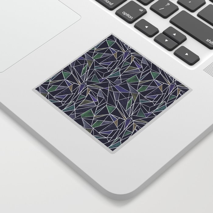 Purple and green Geometric pattern Sticker