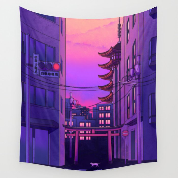 Tokyo Day Wall Tapestry