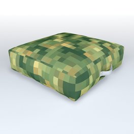 Bright Pixel Design Pattern Outdoor Floor Cushion
