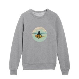 Brilliant DISGUISE - Goldfish with a Shark Fin Kids Crewneck