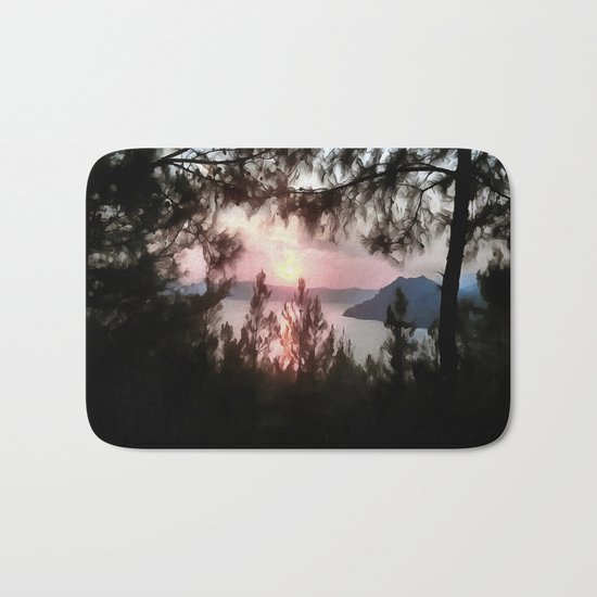 Solemn Sunset Bath Mat