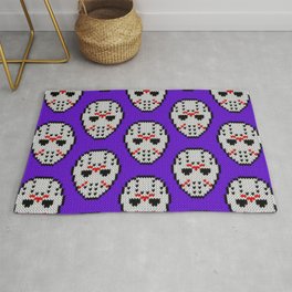 Knitted Jason hockey mask pattern Rug | Scary, Pattern, Movies & TV, Graphic Design 