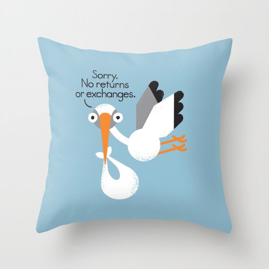 Delivery Policy Throw Pillow