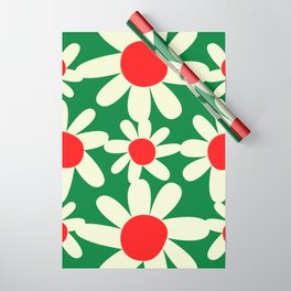 Holiday Floral Pattern Vintage by Christie Olstad Wrapping Paper