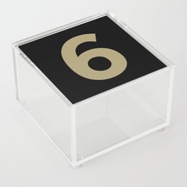 Number 6 (Sand & Black) Acrylic Box