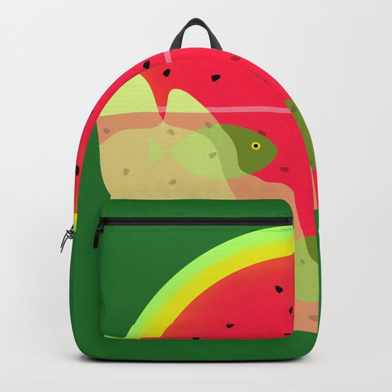 Watermelon Underwater Scene Backpack