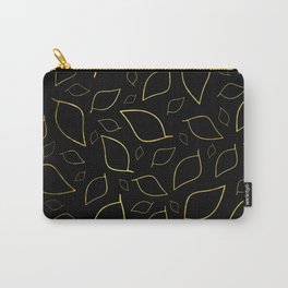 Gold Leaves Cascade Carry-All Pouch