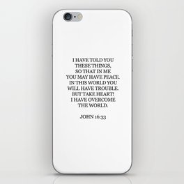 John 16:33 iPhone Skin