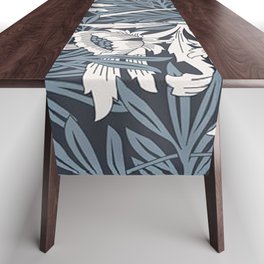 William Morris Tulip and Willow Navy Blue Table Runner