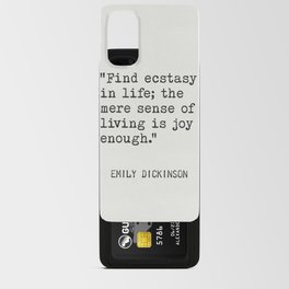 Emily Dickinson American poet Android Card Case
