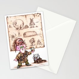 Zlozz and his Poo! Stationery Card