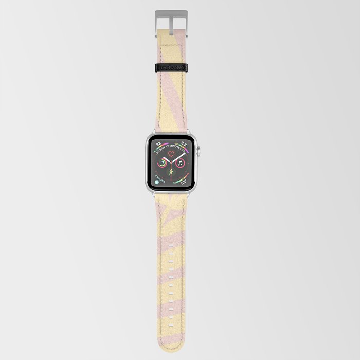 Pastel Yellow Tropical Palm Leaf Apple Watch Band