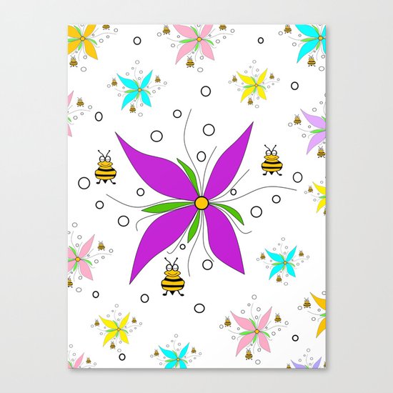 A Bees Paradise Canvas Print
