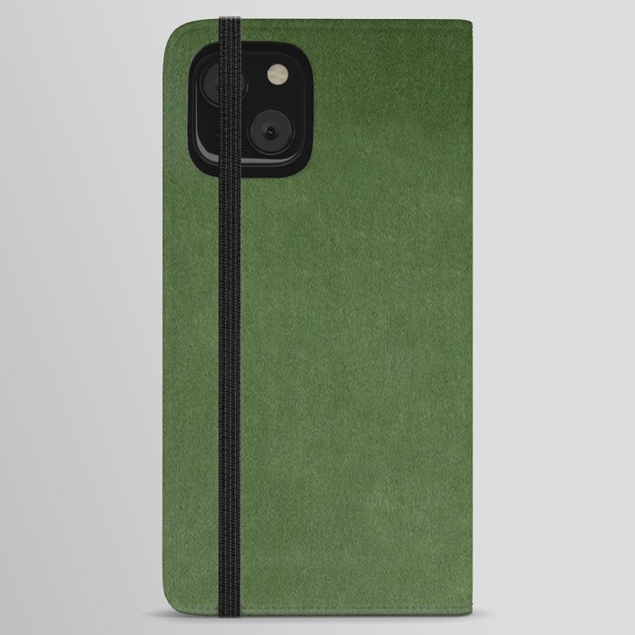 Sage Green Velvet texture iPhone Wallet Case