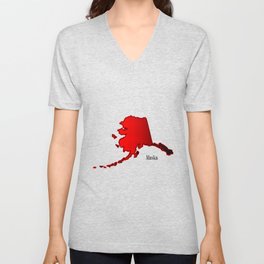 Alaska In Halftone V Neck T Shirt