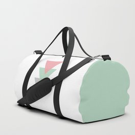 Minimal Pastel Colored Trio Of Triangles Duffle Bag