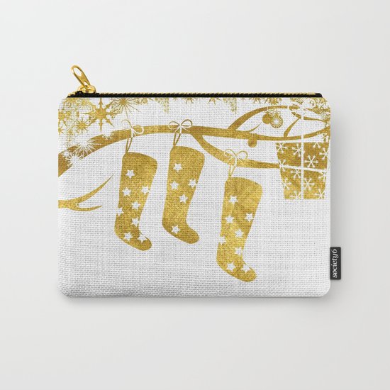 Gold Christmas 02 Carry-All Pouch