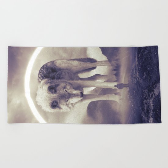 aegis II | wolf Beach Towel