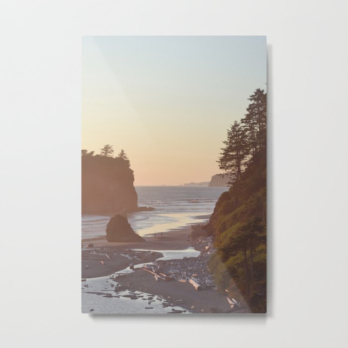 Ruby Beach Washington Sunset Pacific Ocean Coastal Landscape Northwest Explore Adventure Travel Outdoors Metal Print