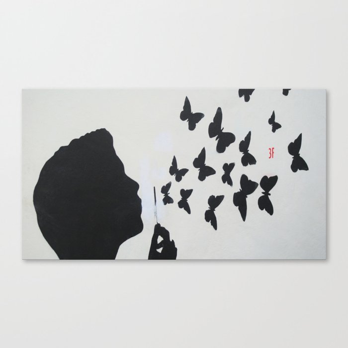 3F Butterflies Canvas Print