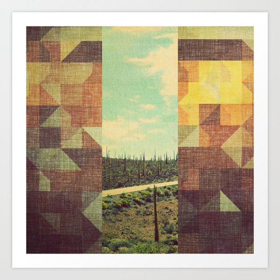 on the road Art Print